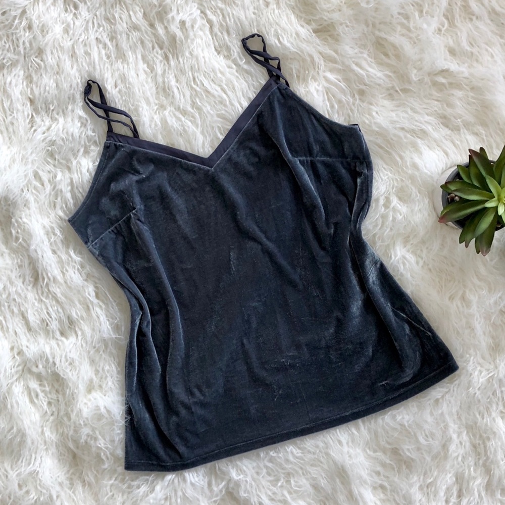Banana Republic Factory Steel Blue Velvety Tank